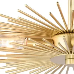 * Indoor Lighting|Best Reviews Of Patriot Lighting® Nikko Gold Semi-Flush Mount Ceiling Light