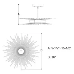 * Indoor Lighting|Best Reviews Of Patriot Lighting® Nikko Gold Semi-Flush Mount Ceiling Light