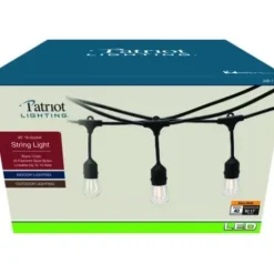 * Outdoor Lighting|Best Reviews Of Patriot Lighting® 36′ Plug-In 18-Light Warm White Led String Light