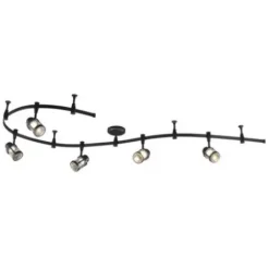 * Indoor Lighting|Best Reviews Of Patriot Lighting® Delon 5-Light Integrated Flexible Rail Led Track Light Set