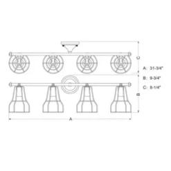 * Indoor Lighting|Best Reviews Of Patriot Lighting® Clybourn Oil Rubbed Bronze 4 Light Vanity Light