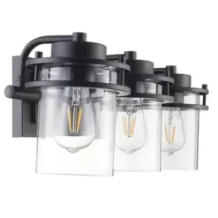 * Indoor Lighting|Best Reviews Of Patriot Lighting® Joska Matte Black 3-Light Vanity Light