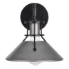 * Indoor Lighting|Best Reviews Of Patriot Lighting® Ashtyn Matte Black & Charcoal Patina 1-Light Vanity Light