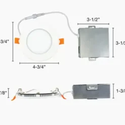 * Indoor Lighting|Best Reviews Of Patriot Lighting® 4″ Integrated Led Ultra-Thin Round Downlight