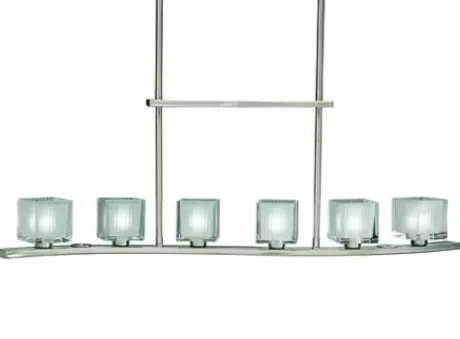 * Indoor Lighting|Best Reviews Of Patriot Lighting® Glacial 36″ Brushed Nickel 6-Light Island Light