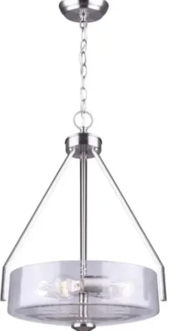 * Indoor Lighting|Best Sale Patriot Lighting® Caylon Brushed Nickel 3 Light Pendant