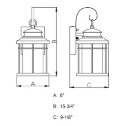 * Outdoor Lighting|Best Sale Patriot Lighting® Melbourne Oil-Rubbed Bronze Led Outdoor Wall Light