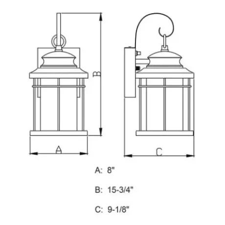* Outdoor Lighting|Best Sale Patriot Lighting® Melbourne Oil-Rubbed Bronze Led Outdoor Wall Light