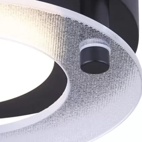* Indoor Lighting|Best Sale Patriot Lighting® Raiden Black Integrated Led Flush Mount Ceiling Light