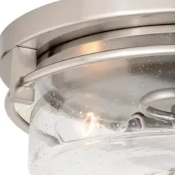 * Indoor Lighting|Best Sale Patriot Lighting® Addison Satin Nickel Flush Mount Ceiling Light