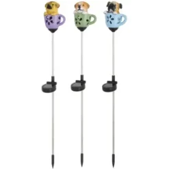 * Outdoor Lighting|Best Sale Patriot Lighting® Solar Integrated Led Teacup Pup Landscape Light – Assorted