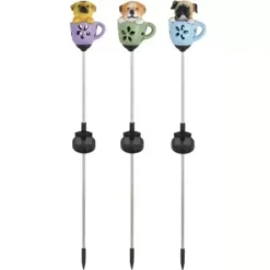 * Outdoor Lighting|Best Sale Patriot Lighting® Solar Integrated Led Teacup Pup Landscape Light – Assorted