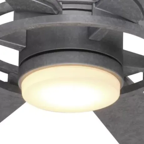 * Ceiling Fans|Best Sale Patriot Lighting™ Holland 68″ Painted Galvanized Indoor/Outdoor Integrated Led Ceiling Fan