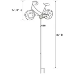 * Outdoor Lighting|Best Sale Patriot Lighting® Solar Integrated Led Bicycle Landscape Light