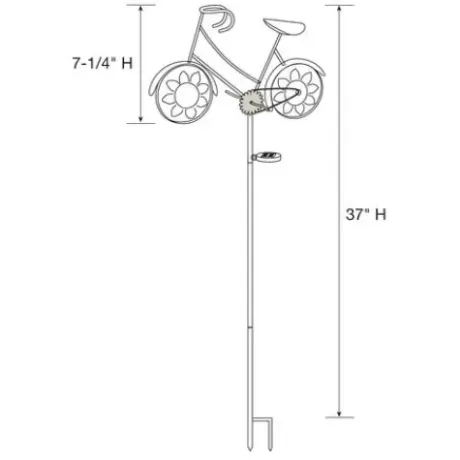 * Outdoor Lighting|Best Sale Patriot Lighting® Solar Integrated Led Bicycle Landscape Light