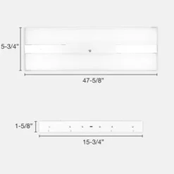 * Indoor Lighting|Best Sale Patriot Lighting® 29253 Lumen 47″ White Integrated Led High Bay Light
