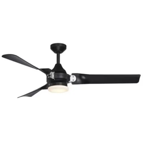 * Ceiling Fans|Best Sale Patriot Lighting™ Istanbul 52″ Black With Chrome Accent Indoor/Outdoor Led Ceiling Fan