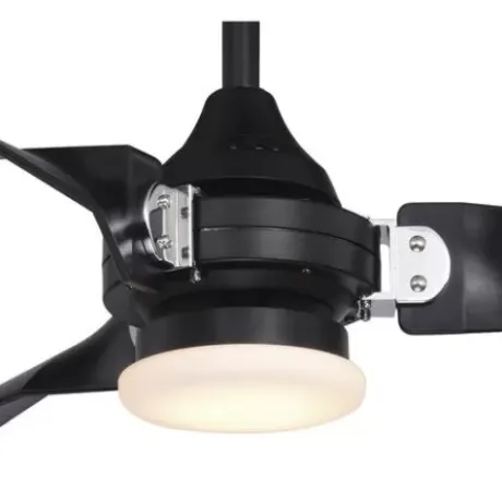 * Ceiling Fans|Best Sale Patriot Lighting™ Istanbul 52″ Black With Chrome Accent Indoor/Outdoor Led Ceiling Fan