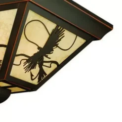 * Outdoor Lighting|Best Sale Patriot Lighting® Fly Fish Burnished Bronze Outdoor Flush Mount Ceiling Light