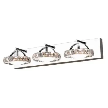 * Indoor Lighting|Best Sale Patriot Lighting Elegant Home Patriot Lighting® Elegant Home Crescent Chrome Led 3-Light Vanity Light