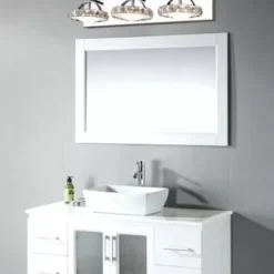 * Indoor Lighting|Best Sale Patriot Lighting Elegant Home Patriot Lighting® Elegant Home Crescent Chrome Led 3-Light Vanity Light