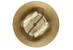 * Indoor Lighting|Best Sale Patriot Lighting® Kenneth Black & Gold 2-Light Flush Mount Ceiling Light
