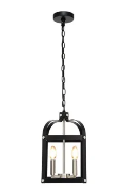 * Indoor Lighting|Brand New Patriot Lighting® Bazel Black 4-Light Pendant