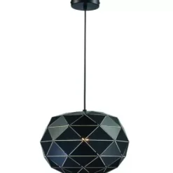* Indoor Lighting|Brand New Patriot Lighting® Geona Black 1-Light Pendant