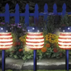 * Outdoor Lighting|Brand New Patriot Lighting® Solar Integrated Led Patriotic Jar Landscape Light