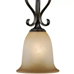 * Indoor Lighting|Brand New Patriot Lighting® Mavis Oil Brushed Bronze With Gold Accent 1-Light Mini Pendant