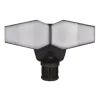 * Outdoor Lighting|Brand New Patriot Lighting® Dualux Bronze Led Dual Head Motion Sensor Link Outdoor Security Flood Light