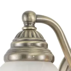 * Indoor Lighting|Brand New Patriot Lighting® Standford Antique Brass 2 Light Vanity Light