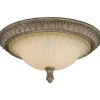 * Indoor Lighting|Brand New Patriot Lighting® Avenant French Bronze 3 Light Flush Mount Ceiling Light