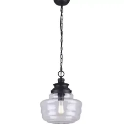 * Indoor Lighting|Brand New Patriot Lighting® Caffrey Oil-Rubbed Bronze 1-Light Pendant