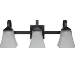* Indoor Lighting|Brand New Patriot Lighting® Squire Brushed Bronze 3-Light Vanity Light