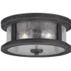 * Outdoor Lighting|Brand New Patriot Lighting® Cumberland Rust Iron 2-Light Outdoor Flush Mount Light