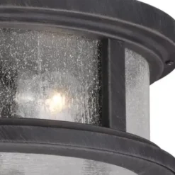 * Outdoor Lighting|Brand New Patriot Lighting® Cumberland Rust Iron 2-Light Outdoor Flush Mount Light