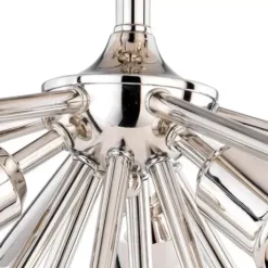 * Indoor Lighting|Brand New Patriot Lighting® Estelle Polished Nickel 3 Light Semi-Flush Mount Ceiling Light