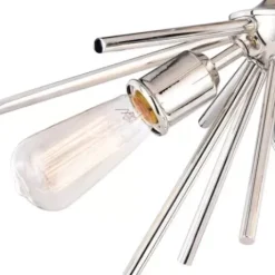* Indoor Lighting|Brand New Patriot Lighting® Estelle Polished Nickel 3 Light Semi-Flush Mount Ceiling Light