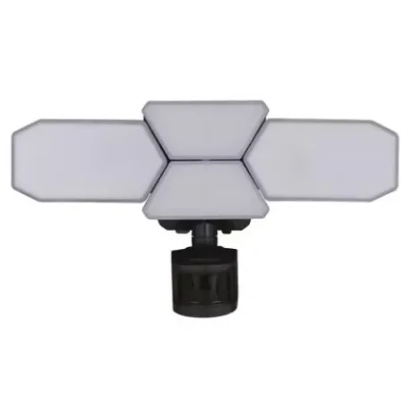 * Outdoor Lighting|Brand New Patriot Lighting® Dualux Bronze Led 4-Head Motion Sensor Outdoor Security Flood Light