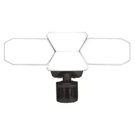 * Outdoor Lighting|Brand New Patriot Lighting® Dualux Bronze Led 4-Head Motion Sensor Outdoor Security Flood Light