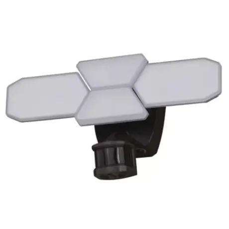 * Outdoor Lighting|Brand New Patriot Lighting® Dualux Bronze Led 4-Head Motion Sensor Outdoor Security Flood Light