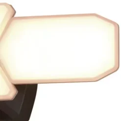 * Outdoor Lighting|Brand New Patriot Lighting® Dualux Bronze Led 4-Head Motion Sensor Outdoor Security Flood Light