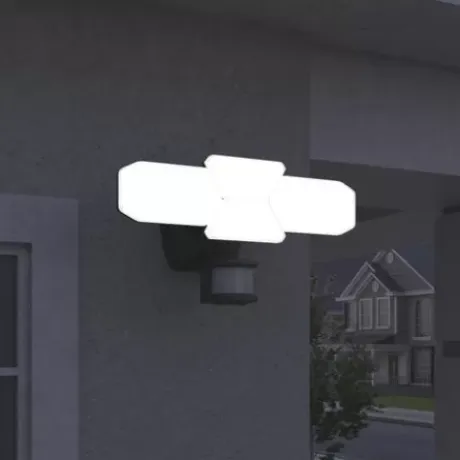 * Outdoor Lighting|Brand New Patriot Lighting® Dualux Bronze Led 4-Head Motion Sensor Outdoor Security Flood Light