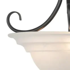 * Indoor Lighting|Brand New Patriot Lighting® Babylon Oil Burnished Bronze Semi-Flush Mount Ceiling Light