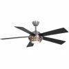 * Ceiling Fans|Brand New Patriot Lighting™ Kyoto 52″ Brushed Nickel Indoor Integrated Led Ceiling Fan