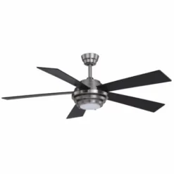 * Ceiling Fans|Brand New Patriot Lighting™ Kyoto 52″ Brushed Nickel Indoor Integrated Led Ceiling Fan