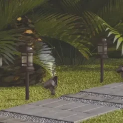 * Outdoor Lighting|Brand New Patriot Lighting® Loretto Low Voltage Led Landscape Light Set – 8 Pack