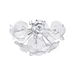 * Indoor Lighting|Brand New Patriot Lighting® Dessa Chrome 3-Light Flush Mount Ceiling/Pendant Light
