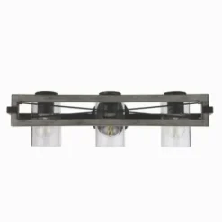 * Indoor Lighting|Brand New Patriot Lighting® Lizzie Matte Black 3-Light Vanity Light